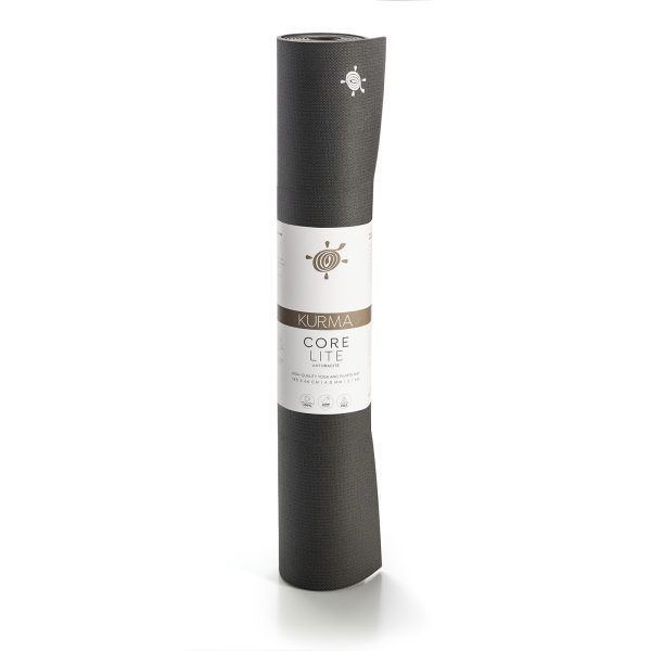 kurma yoga mat core lite anthracite 185cm upright