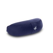 Kurma Yoga crescent meditation cushion nightfall with Kurma logo