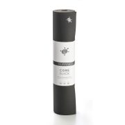 kurma yoga mat core black 185x66cm upright