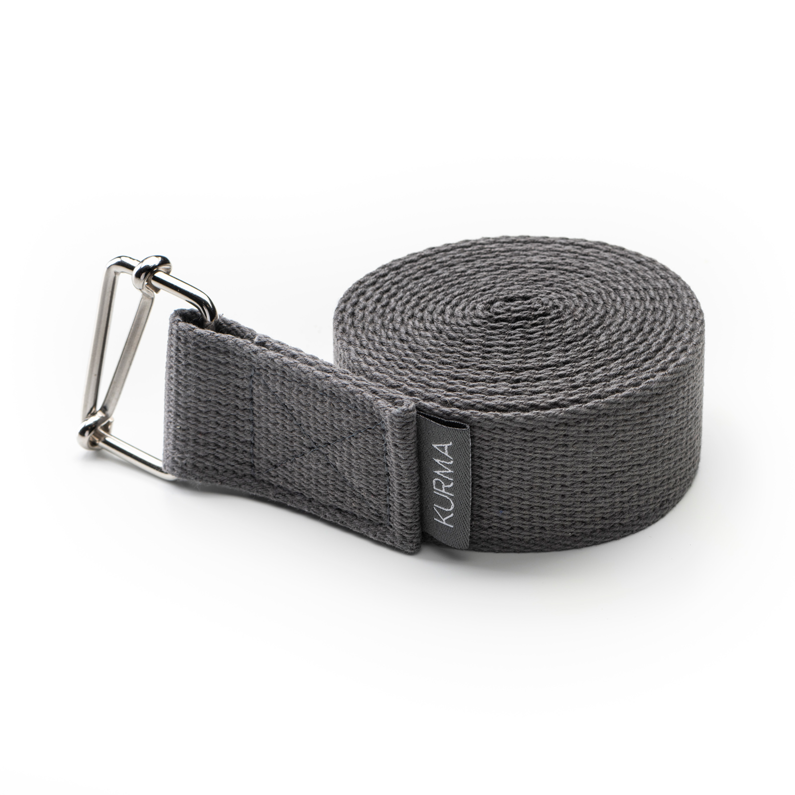 kurma_yoga_Evolve_strap_anthracite_rolled_LR kurma yoga gurt evolve anthracite gerollt
