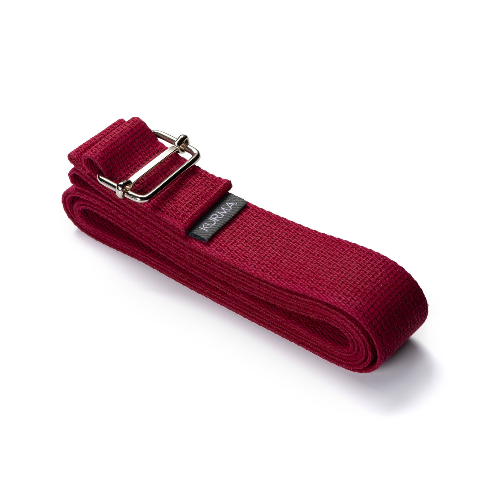 kurma_yoga_Evolve_strap_burgundy_LR kurma yoga gurt evolve burgundy gefaltet
