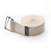 Kurma Evolve Yoga strap white rolled