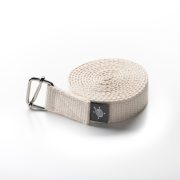 Kurma Poona Yoga strap white rolled