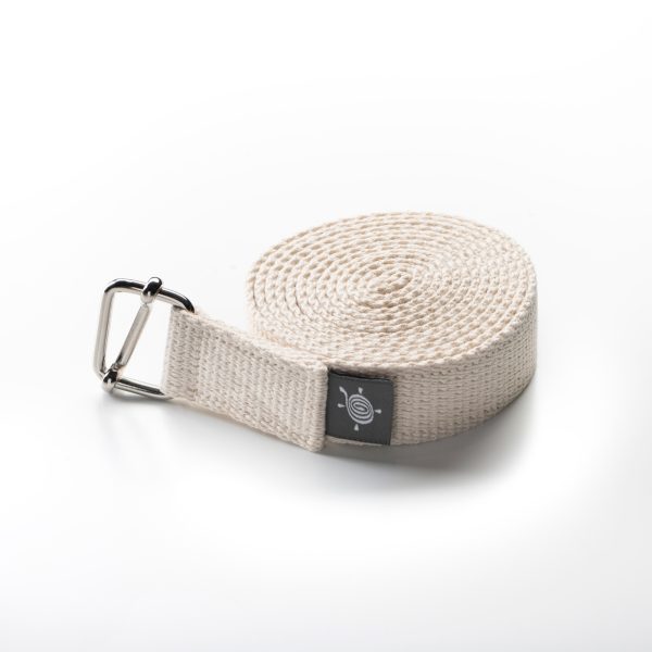 Kurma Poona Yoga strap white rolled