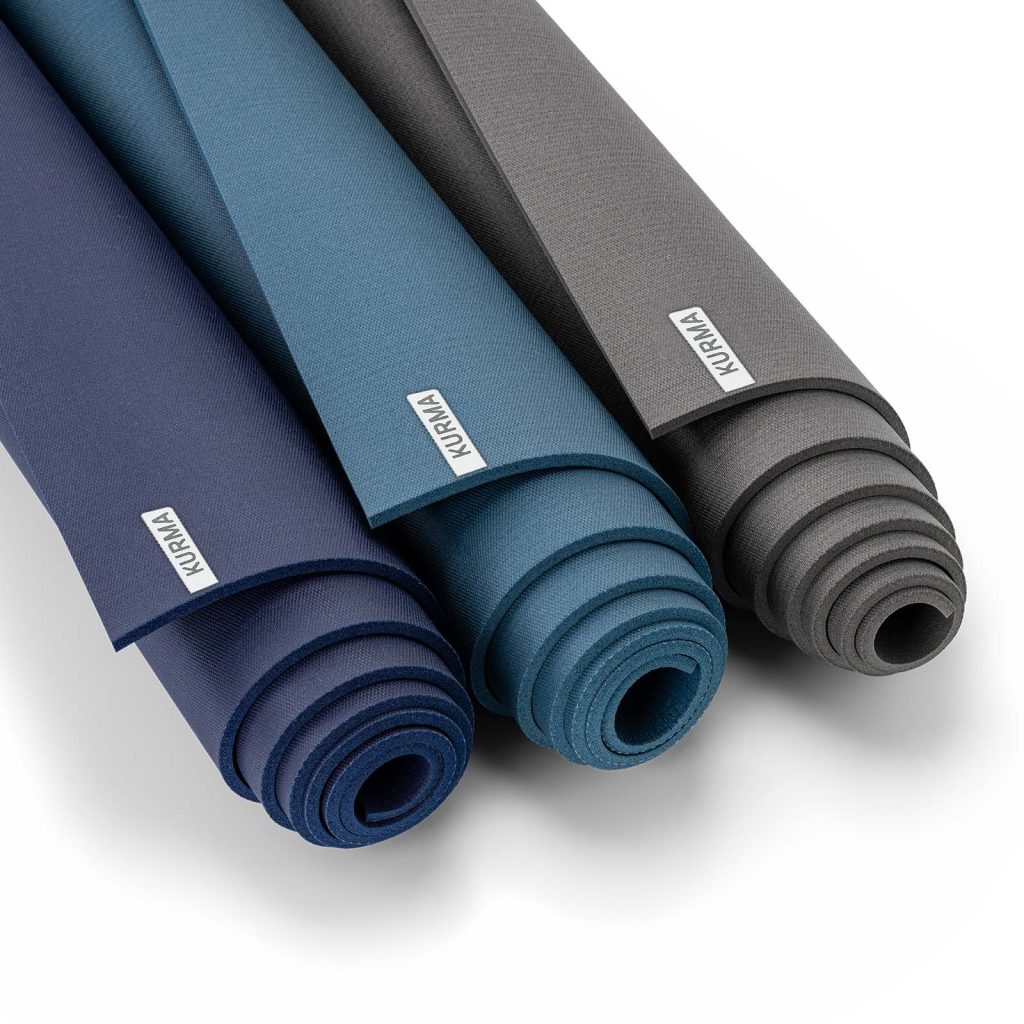 KURMA CORE All-in-One PRO yoga mats in nightfall, twilight and anthracite